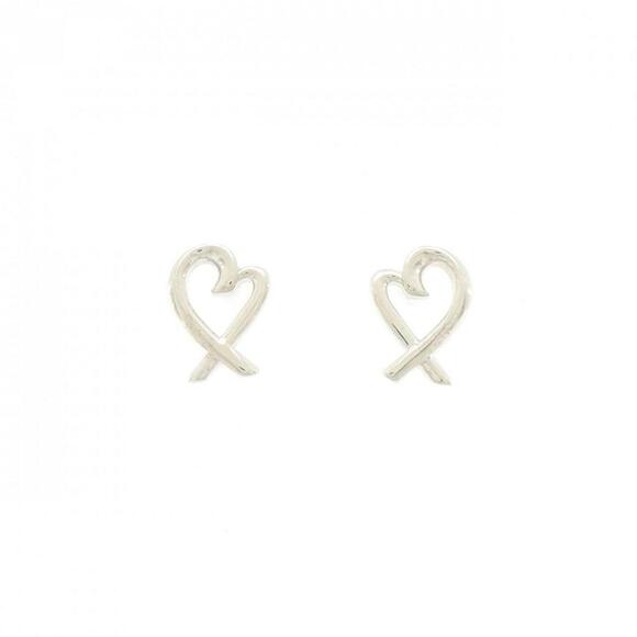 TIFFANY Silver Heart Earrings - Picture 1 of 4